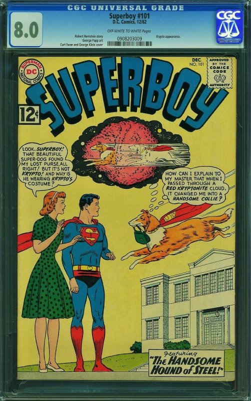 Superboy #101 (DC, 1962) CGC 8.0