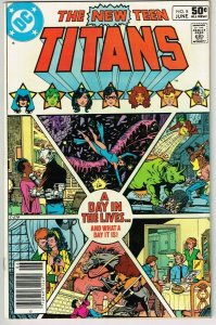 New Teen Titans #8 (1980) - 8.0 VF *A Day In The Lives* Newsstand