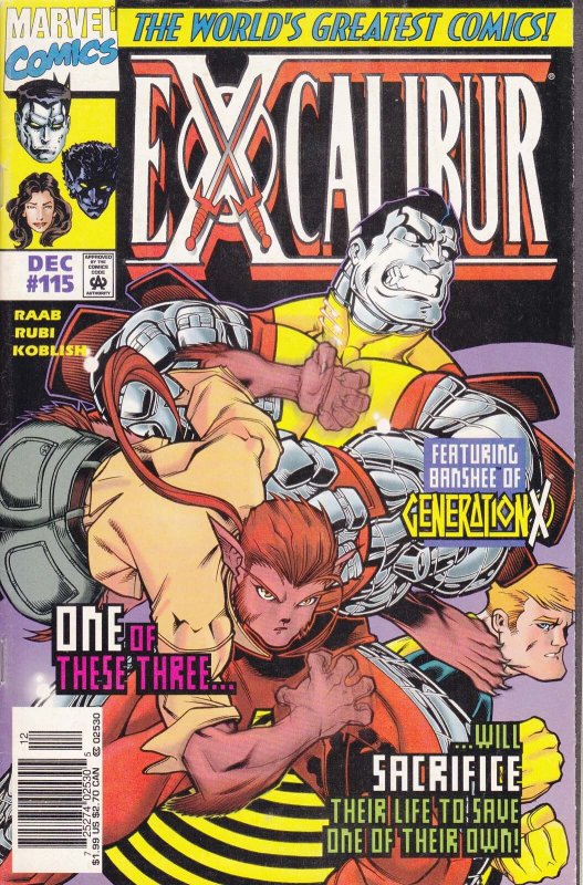 Excalibur #115 (Newsstand) VG ; Marvel | low grade comic Ben Raab Banshee Coloss