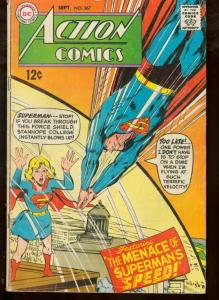 ACTION COMICS #367 DC SUPERMAN 1968 SUPERGIRL G