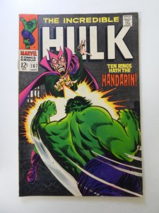 The Incredible Hulk #107 (1968) VG condition moisture damage,mold