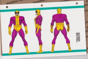 Official Handbook of the Marvel Universe Sheet- Batroc