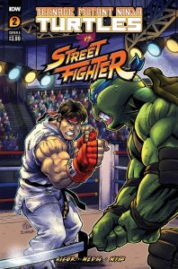 Tmnt Vs Street Fighter #2 (of 5) Cvr A Medel Idw-prh Comic Book