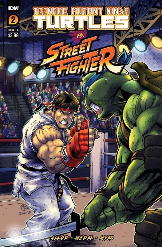 Tmnt Vs Street Fighter #2 (of 5) Cvr A Medel Idw-prh Comic Book
