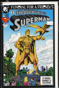 Adventures of Superman #499 Second Print Cover (1993) Superman