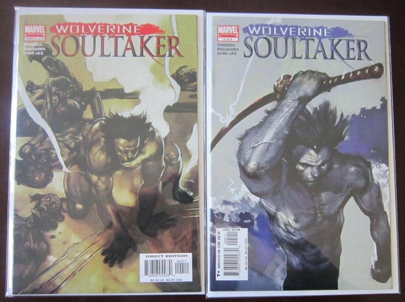 Wolverine Soultaker Comics Set # 1 - 5 - 8.0 VF - 2005