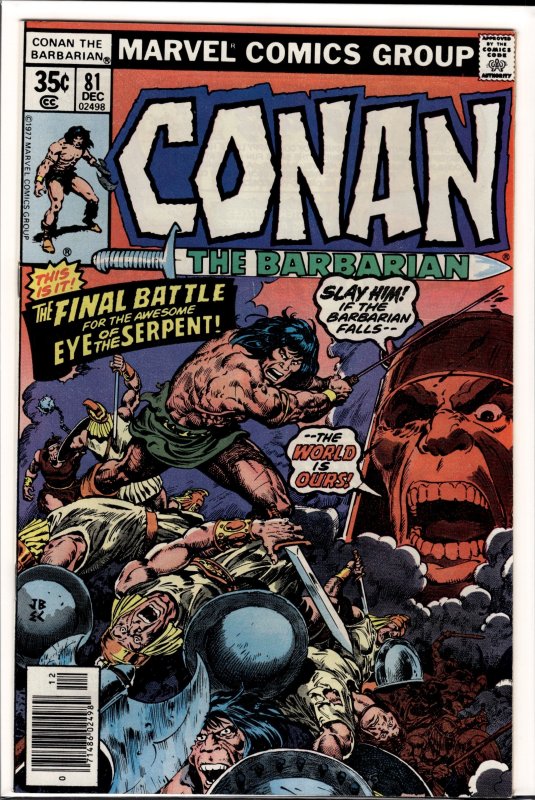 Conan the Barbarian #81 (1977) Conan