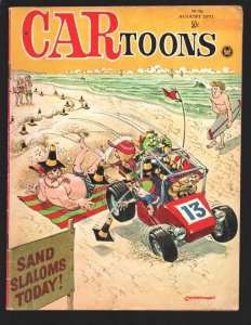 CARtoons #60 1971-Petersen-Race car & hot rod gags-jokes-comics-VG