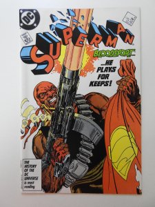 Superman #4 Direct Edition (1987) 1st Bloodsport! Suicide Squad! Sharp VF-NM!!