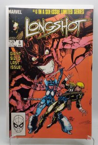 Longshot #6 (1985) 1st cover app of Mojo VF+