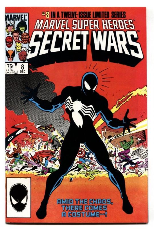 Secret Wars #8 comic book-First Black Costume Spider-Man-1984-NM-