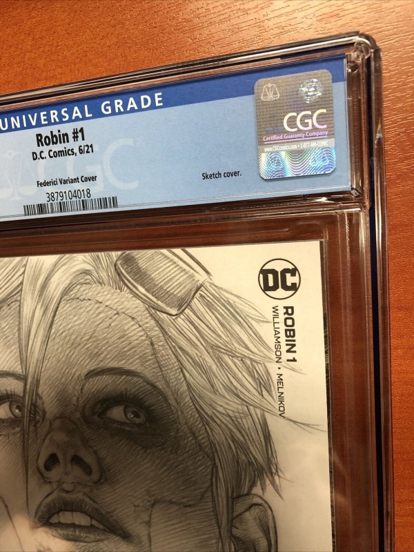 Robin (2021) #1 (CGC 9.8 WP) Federici Variant Cover