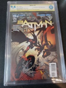 ​BATMAN #2 CBCS SS SIGNED BY SCOTT SNYDER, GREG CAPULLO & JONATHAN