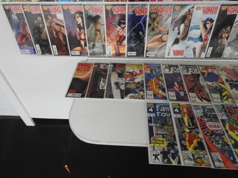 Huge Lot 150+ Comics W/ Vampirella, Deathlok, Fantastic Four+ Avg VF+ Condition!