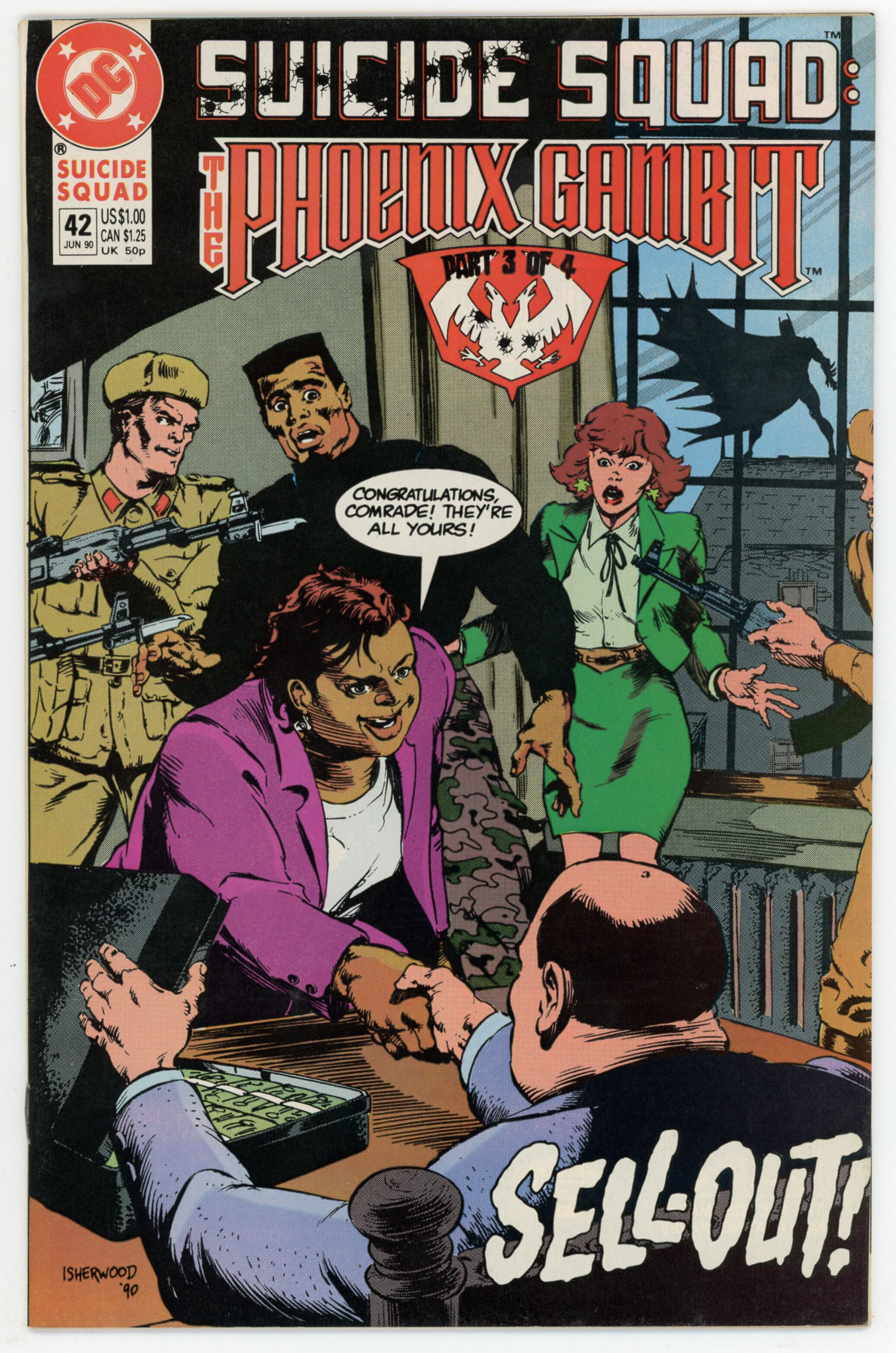 Suicide Squad 42 VFNM 9.0 Copper Age DC 1990 Comic Books Copper Age, DC Comics, War /