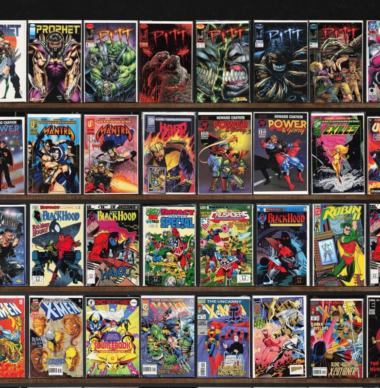 Huge Lot 140+ Comics with The Uncanny X-Men, Prophet, The Black Hood & More!