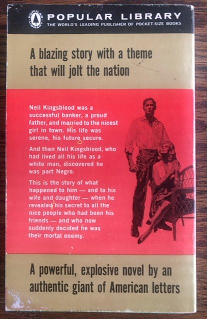 Kingsblood Royal by Sinclair Lewis, 1959,318p,glossy cover