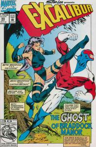 Excalibur #55 FN ; Marvel | Alan Davis Psylocke vs Captain Britain