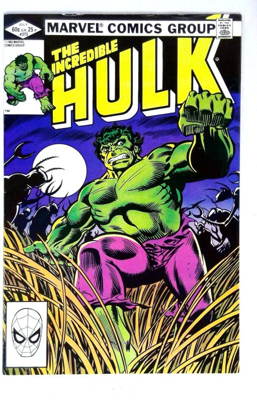 Incredible Hulk #273 Bruce Banner Marvel (1982) VF