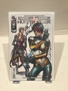 Top Cow Cyber Force Hunter Killer #1 Cover C Unread Condition Multiple Signature