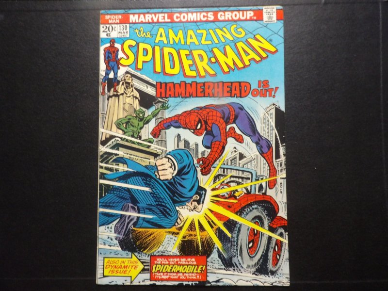 The Amazing Spider-Man #130 (1974) 1st Spider-Mobile VF+