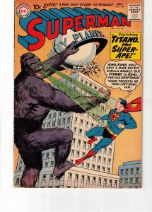Superman #138 (1960) PRICE DROP $209! Titano Returns! FN+ Wow! Utah CERTIFICATE!