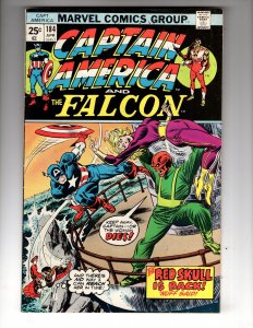 Captain America #184 (1975) 7.0-7.5 RED SKULL Appearance Bronze MARVEL / EC#3