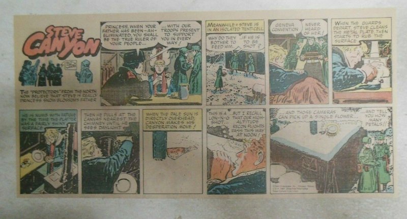 (50) Steve Canyon Sundays by Milton Caniff 1981 Near Complete Year ! 7.5 x 15