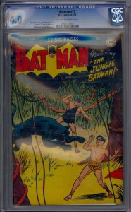 BATMAN #72 CGC 4.0 DICK SPRANG BOB KANE