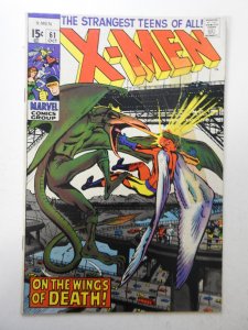 The X-Men #61 (1969) GD Cond 4 in tear fc, multiple pieces of tape covering tear