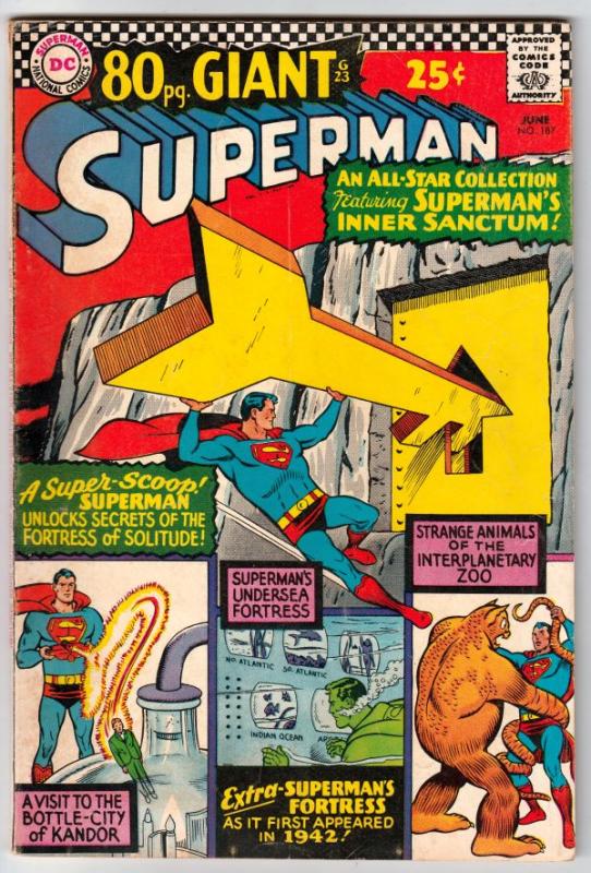 Superman #187 (Jun-66) VF High-Grade Superman