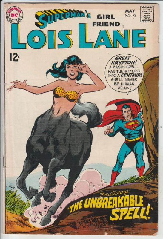 Superman's Girlfriend Lois Lane #92 (May-69) VG/FN Mid-Grade Superman, Lois Lane