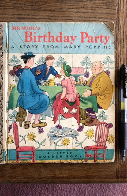 Mrs Wigg’s Birthday party, a story from Mary Poppins, 1952, golden book