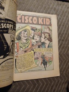 Cisco Kid Comic #1 Golden Age Western Funnyman Super Baby 1944 Superhero Ww2 Era