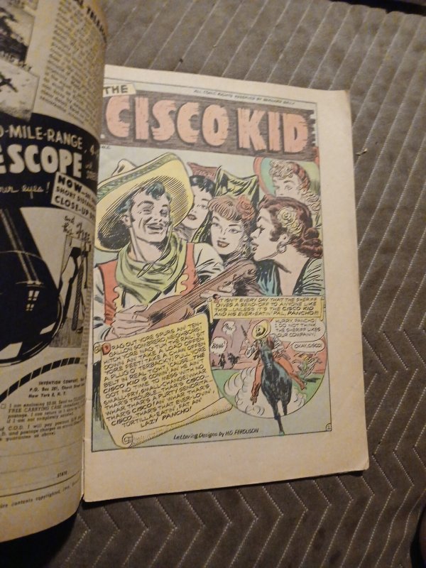 Cisco Kid Comic #1 Golden Age Western Funnyman Super Baby 1944 Superhero Ww2 Era