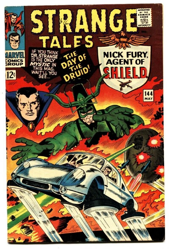 STRANGE TALES #144-comic book NICK FURY/DOCTOR STRANGE-JACK KIRBY-vf-