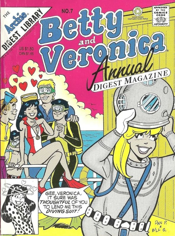 Betty And Veronica Annual Digest Magazine #7 FN ; Archie | Swimsuit Cover