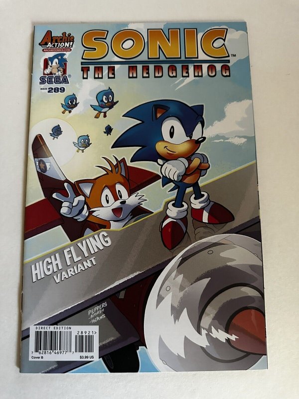 SONIC The HEDGEHOG Comic Book #289 Variant Cover B January 2017 Genesis Hero NM