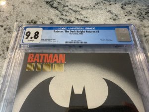 Batman The Dark Knight Returns # 3 CGC Graded 9.8 DC Comic Book 1986 Miller JH22