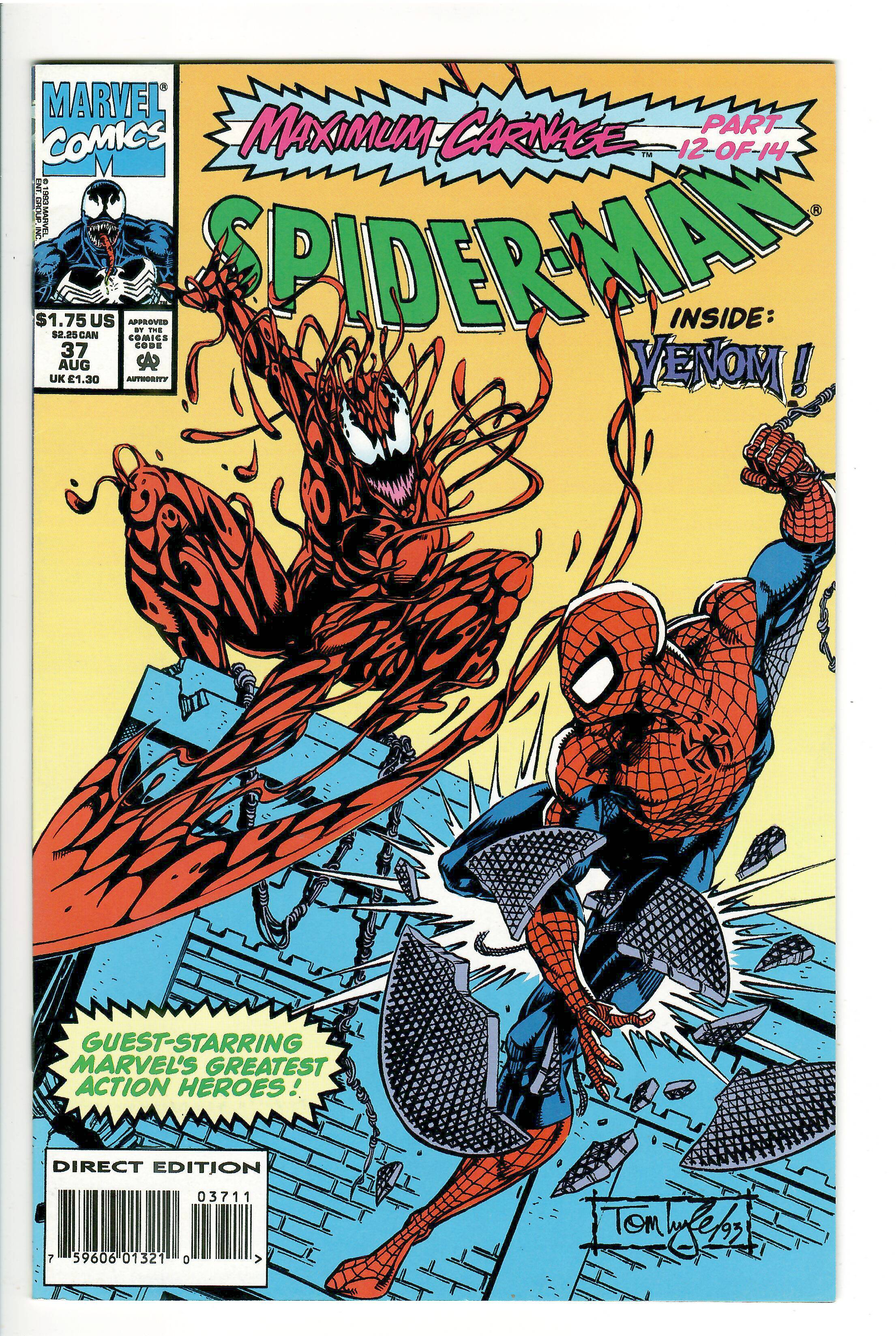 Maximum Carnage Part 12 - Spiderman 37 NM  | Comic Books - Modern  Age, Marvel, Spider-Man, Superhero / HipComic