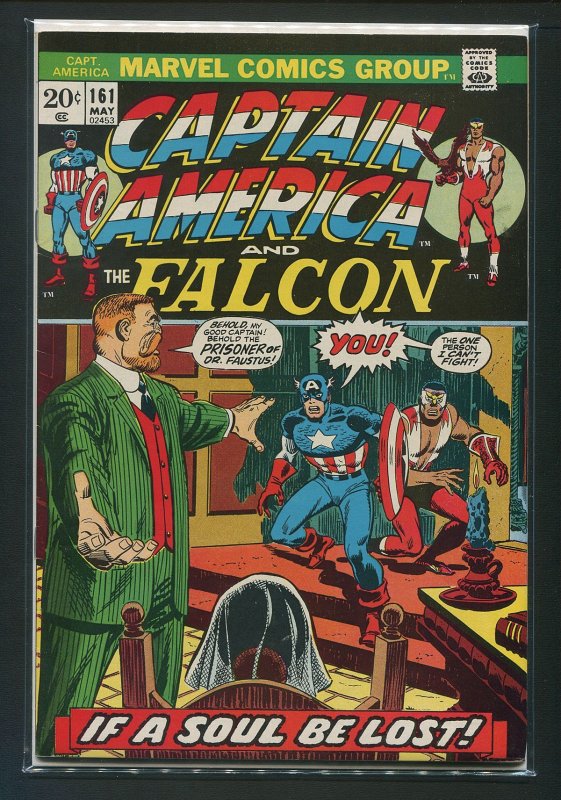 Captain America #161 (6.5 FN+) Steve Englehart , Sal Buscema Cover (1973)