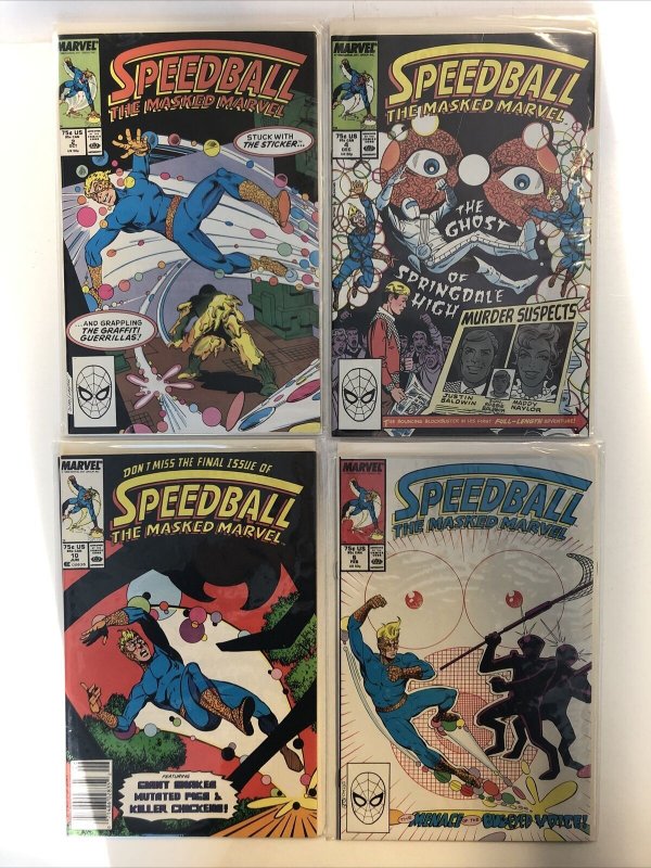Speedball (1988) #1-10 (F/VF) Steve Ditko art Marvel| Complete Set