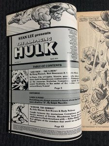 1977 RAMPAGING HULK Magazine #2 FN+ 6.5 vs X-Men / Fisherman Collection