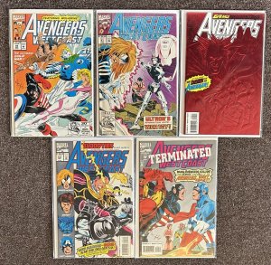 Avengers West Coast #88,91,100,101,102 1992 Marvel Comics Lot