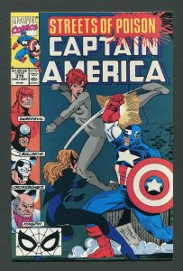 Captain America #376 / 9.2 NM-  September 1990