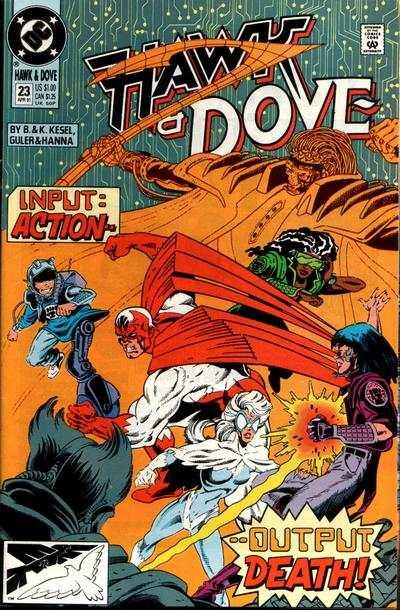 Hawk and Dove (1989 series) #23, NM- (Stock photo)