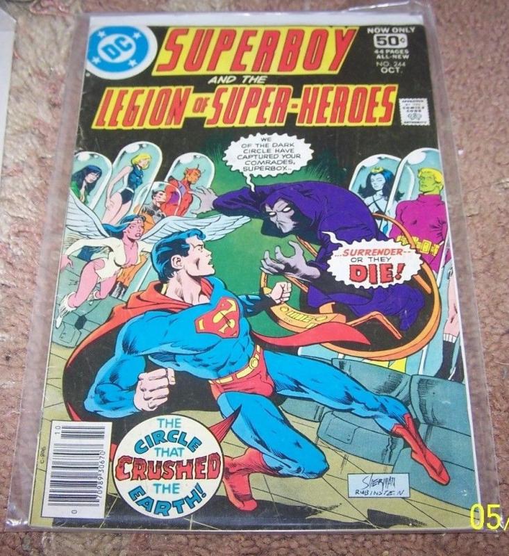 SUPERBOY & LEGION OF SUPER HEROES COMIC # 244  1978  dc  BRONZE  AGE