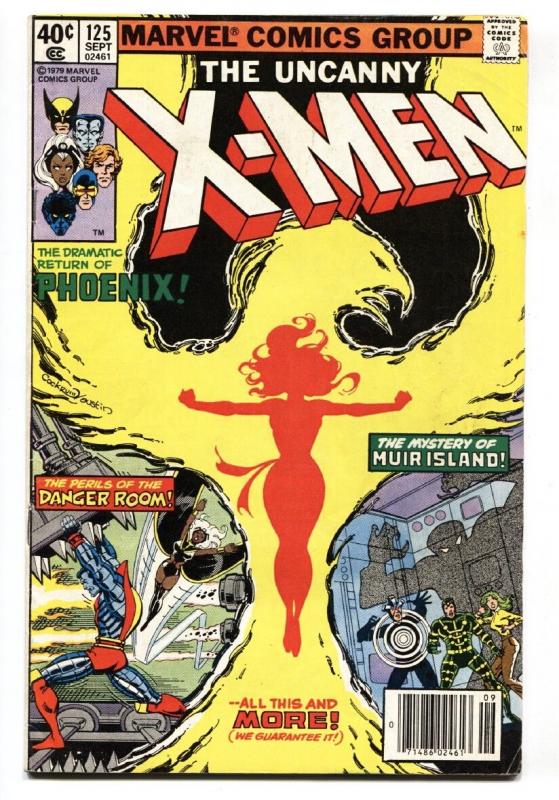 X-MEN #125 comic book PHOENIX COVER-MUTANT X-FN/VF