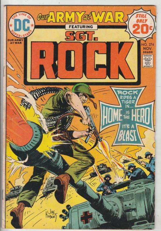 Our Army at War #274 (Nov-74) VG/FN Mid-Grade Easy Company, Sgt. Rock