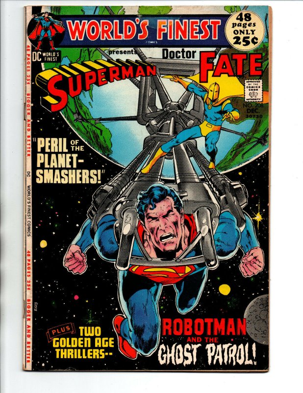 World's Finest #208 - Neal Adams - Superman - Doctor Fate - 1971 - VG/FN